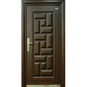 Heat Transferred Steel Doors for Home - Wooden Finished Style - 3 & 4 Feet Door