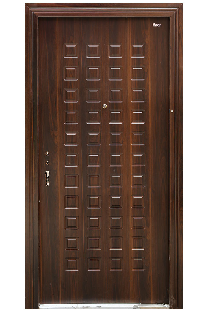 Film Coated Armored Steel Main Entrance Door 2075 F82