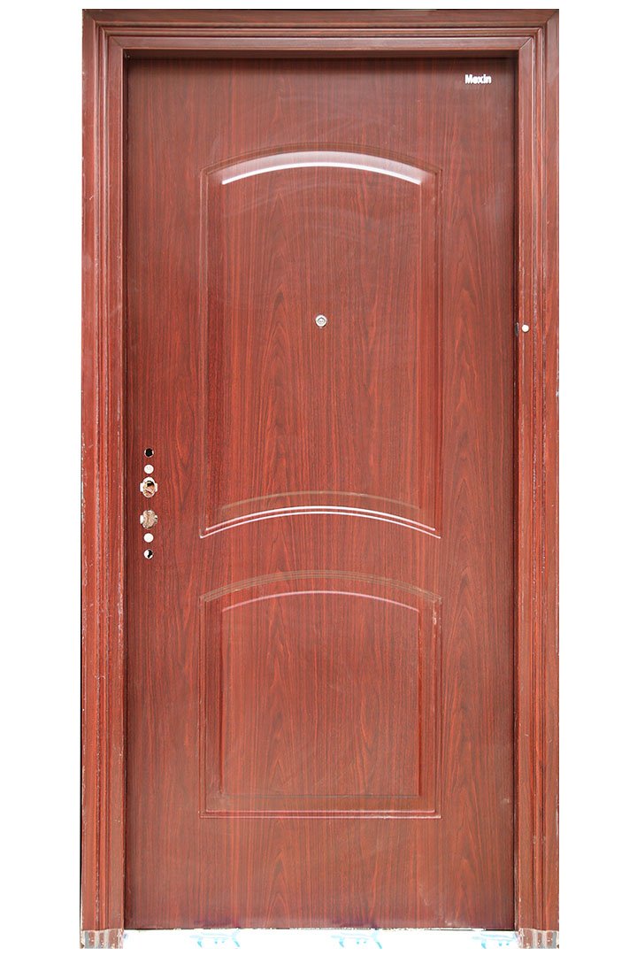 Film Coated Safety Steel Main Entrance Door Door 2141 F38